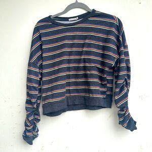 Stripped Cropped Sweater